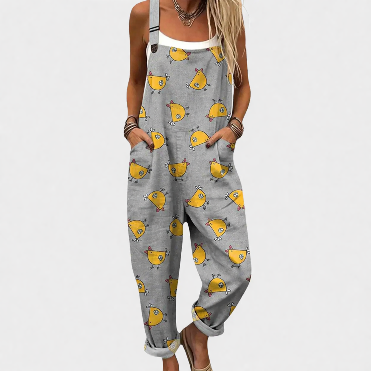 Paula - Komfortabel jumpsuit med print