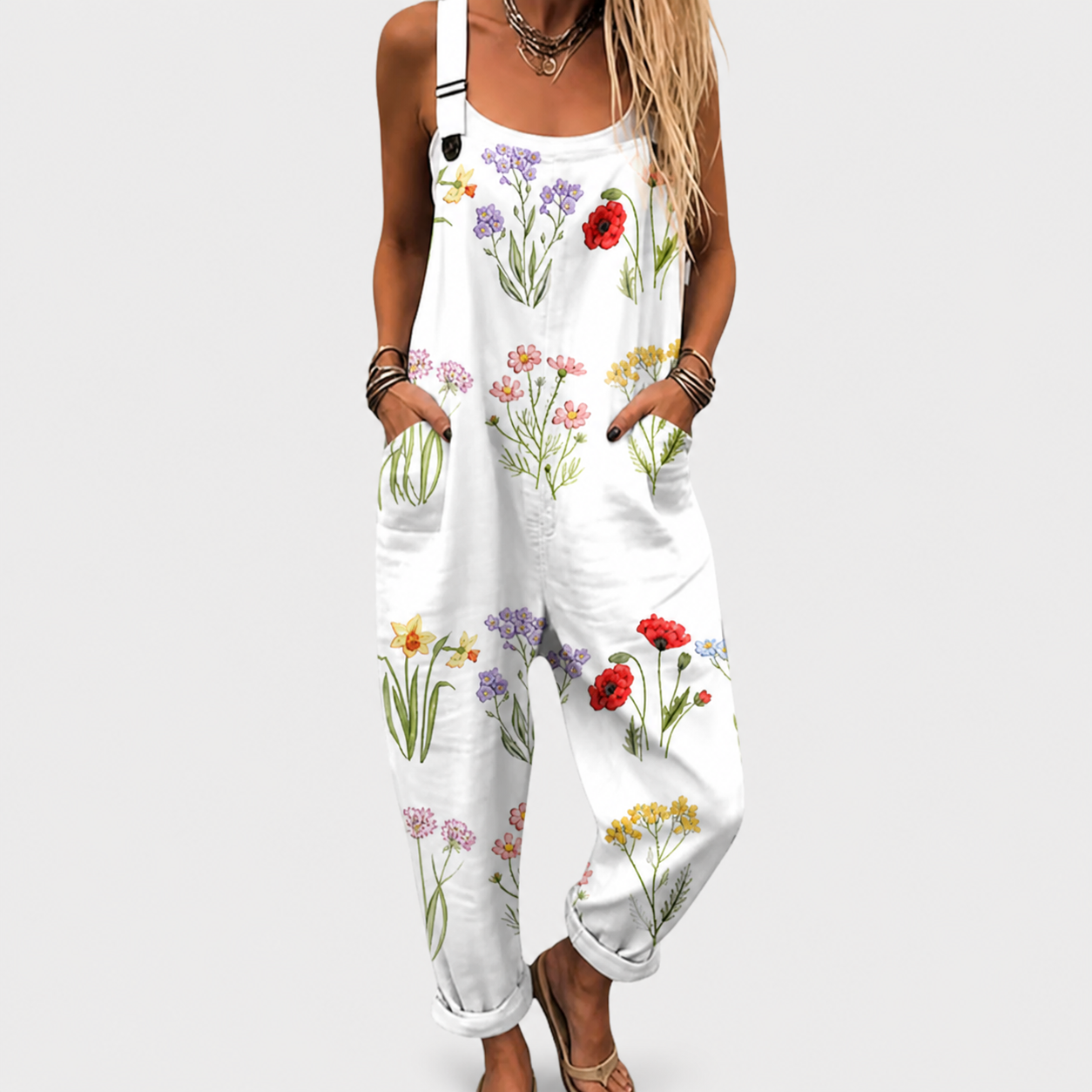 Leonor - Behagelig jumpsuit med print