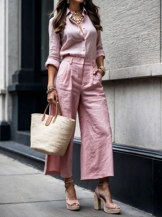 Isadora - Rosa casual chic look