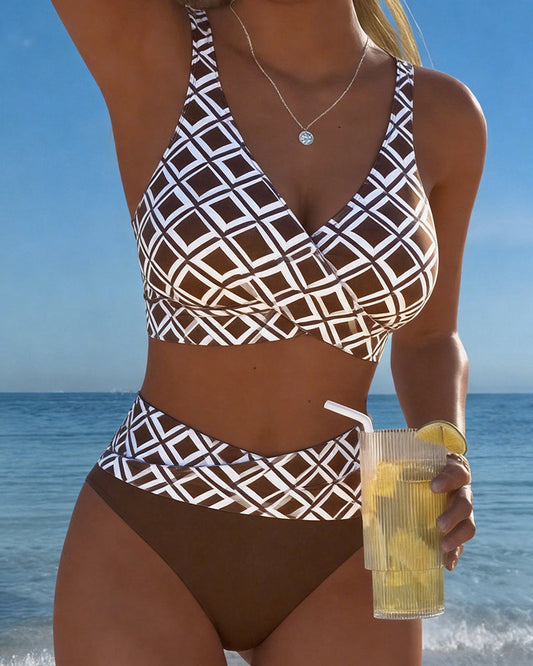 Aurora - Bikini med diamantmønster