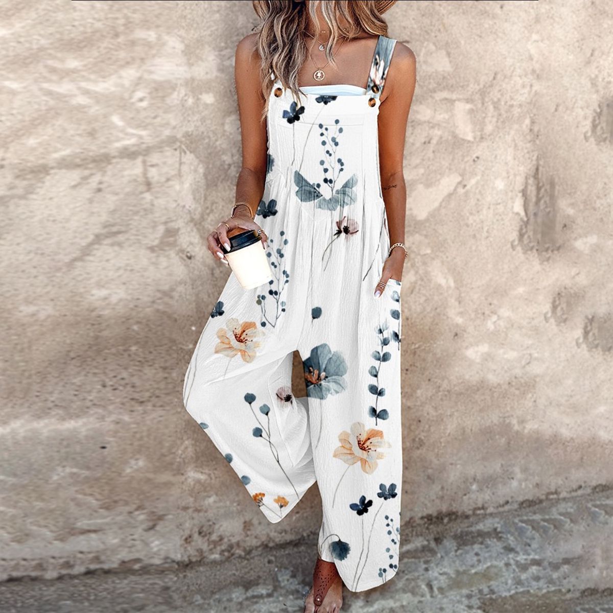 Joana - Behagelig jumpsuit med print