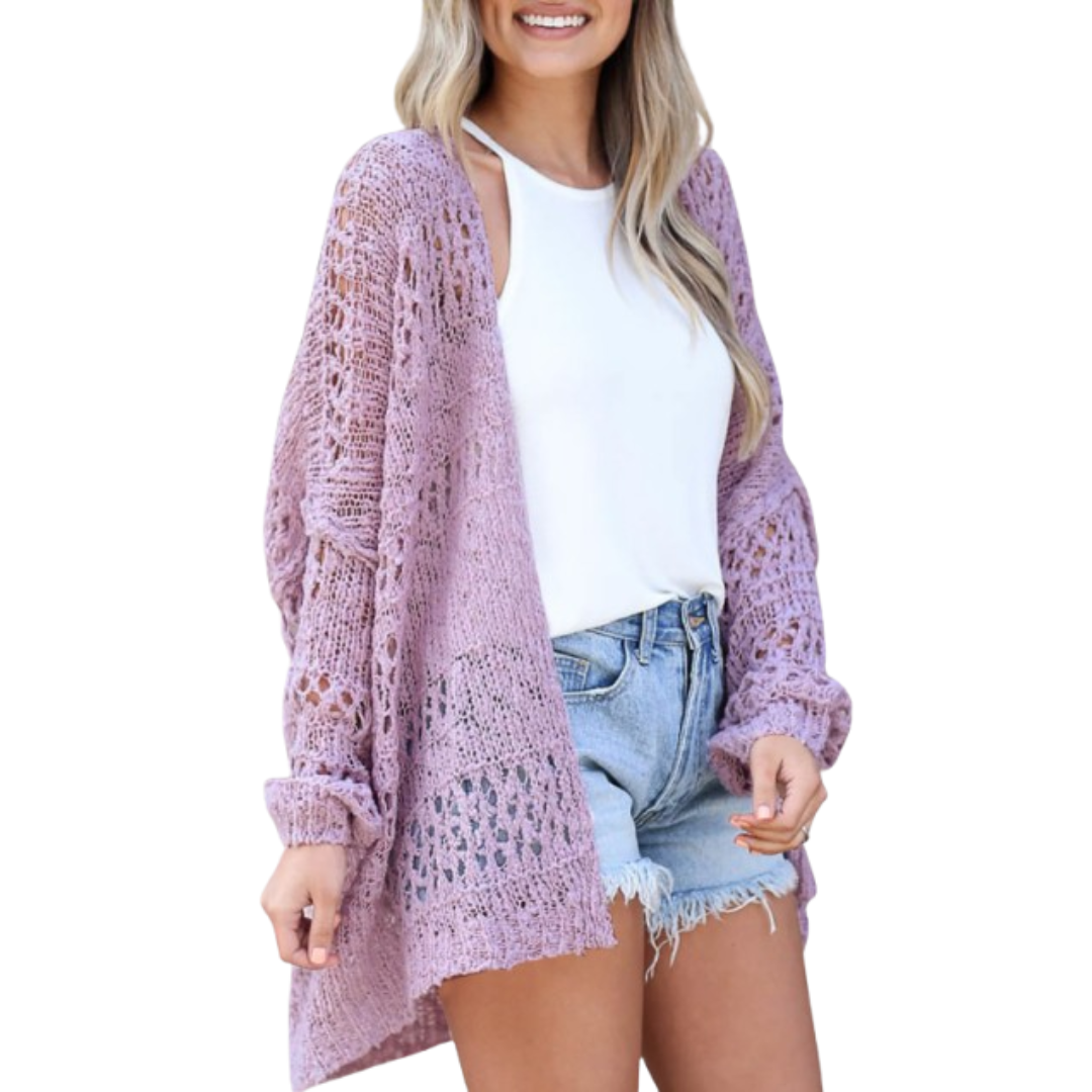 Noemi – Let og Oversize Boho Cardigan til Sommerbrug