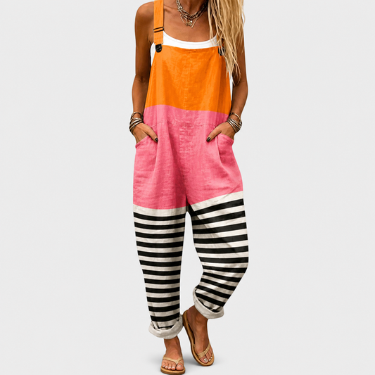 Adriana - Komfortabel jumpsuit med print