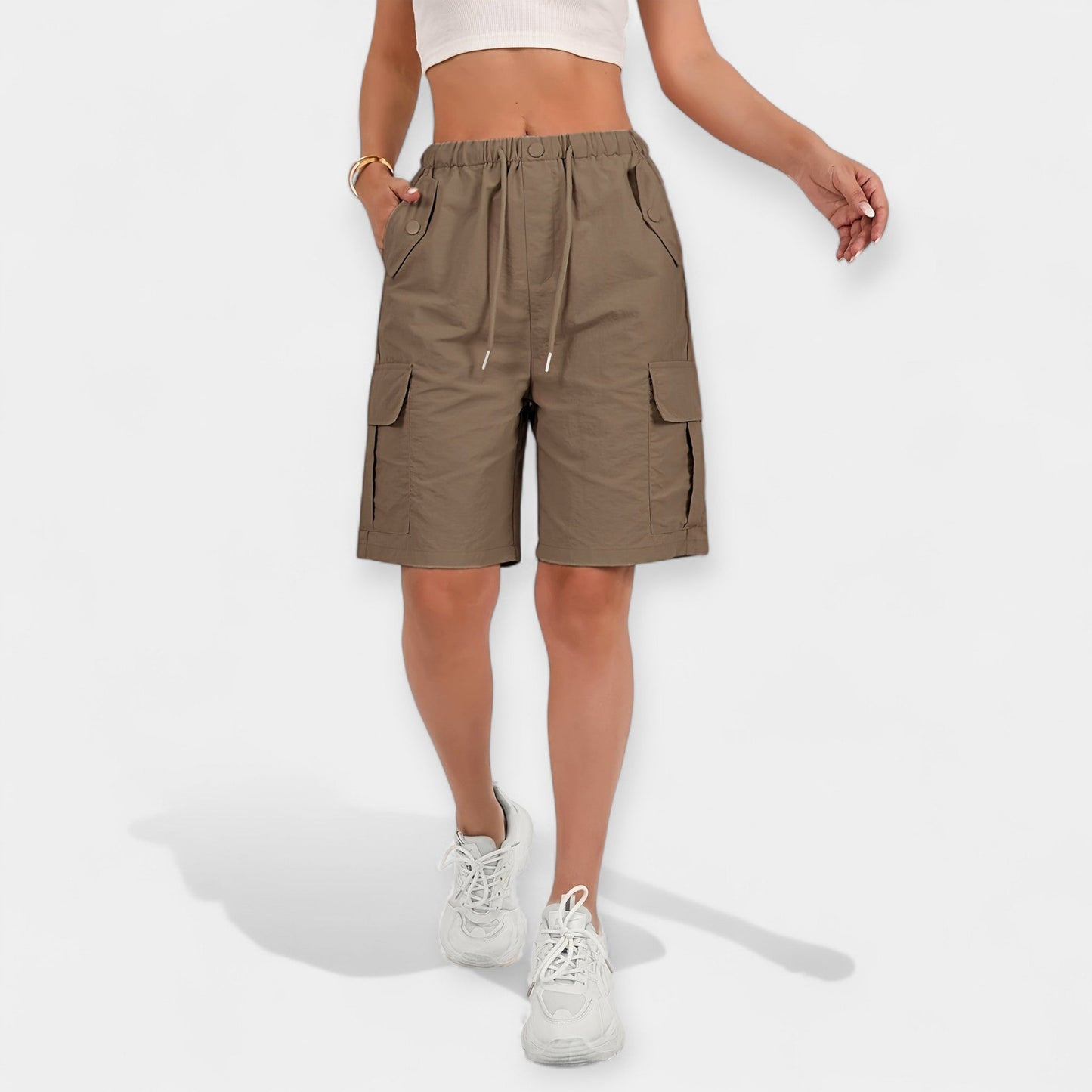 Dame cargo-shorts til sommer
