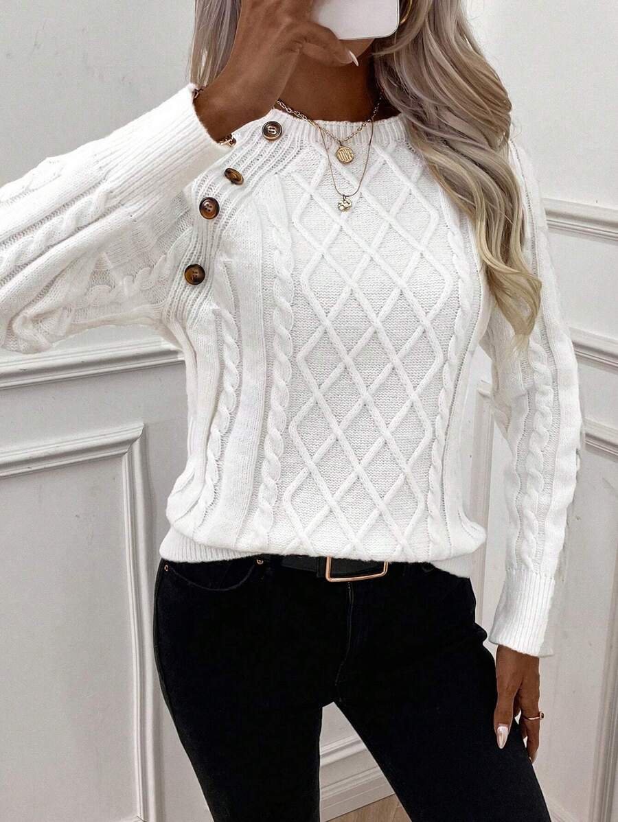 Francisca - Strikket cardigan med knapper