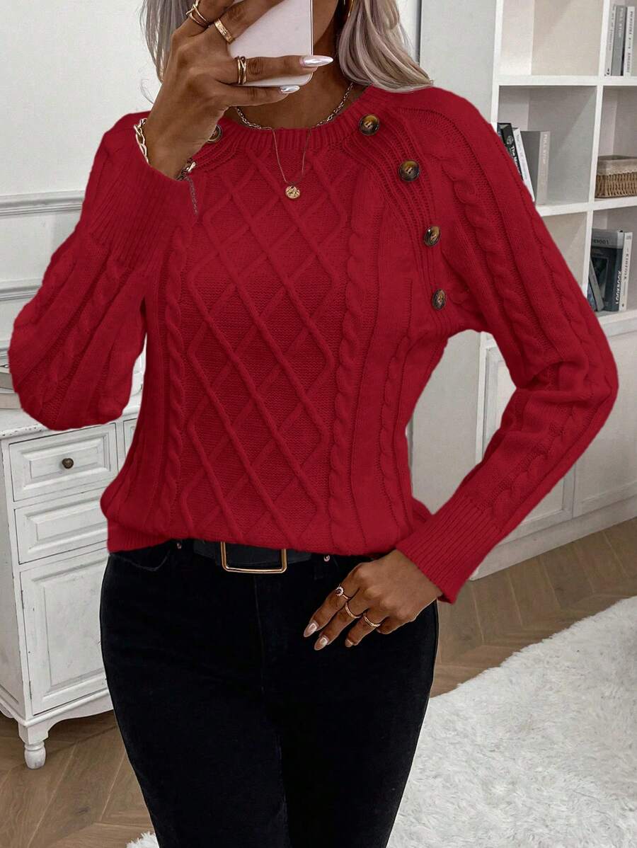 Francisca - Strikket cardigan med knapper