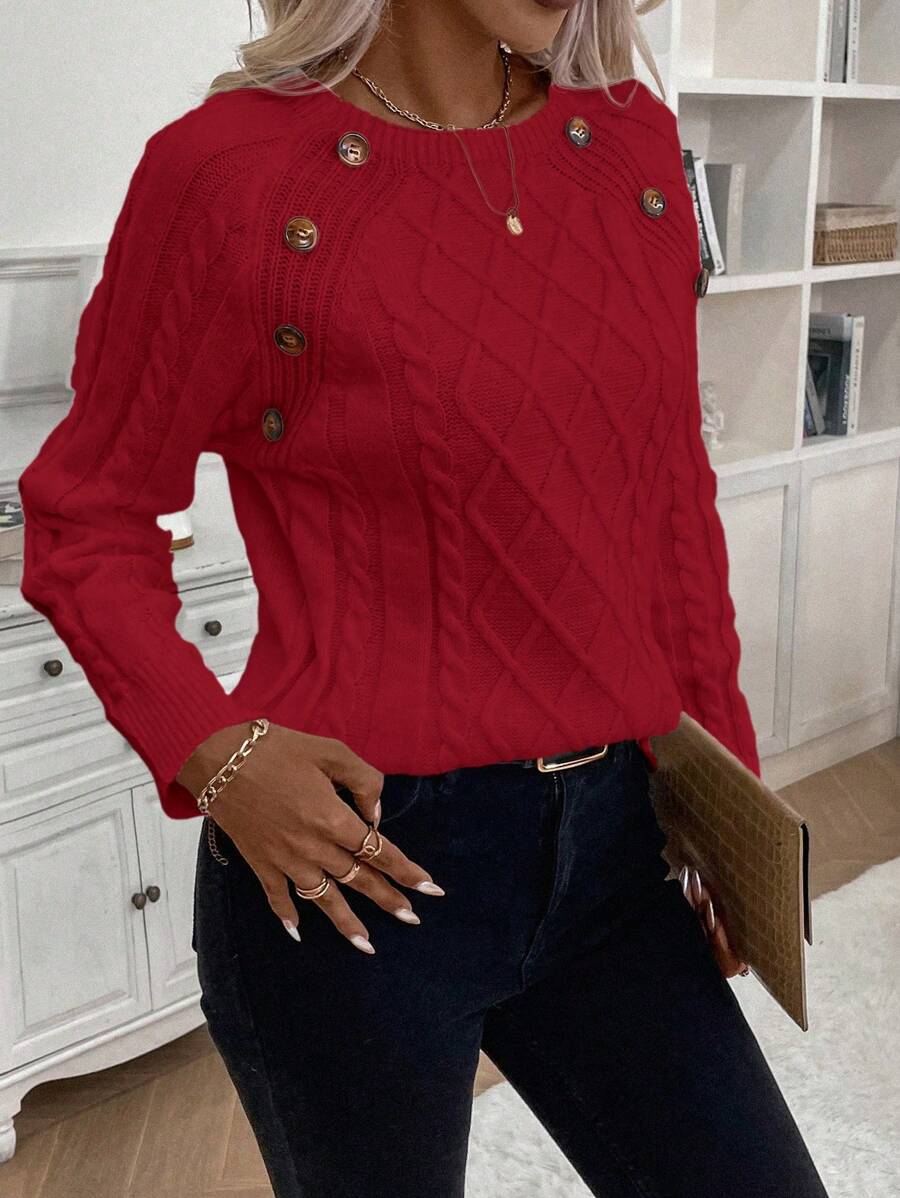 Francisca - Strikket cardigan med knapper