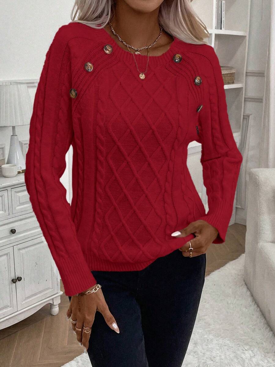 Francisca - Strikket cardigan med knapper
