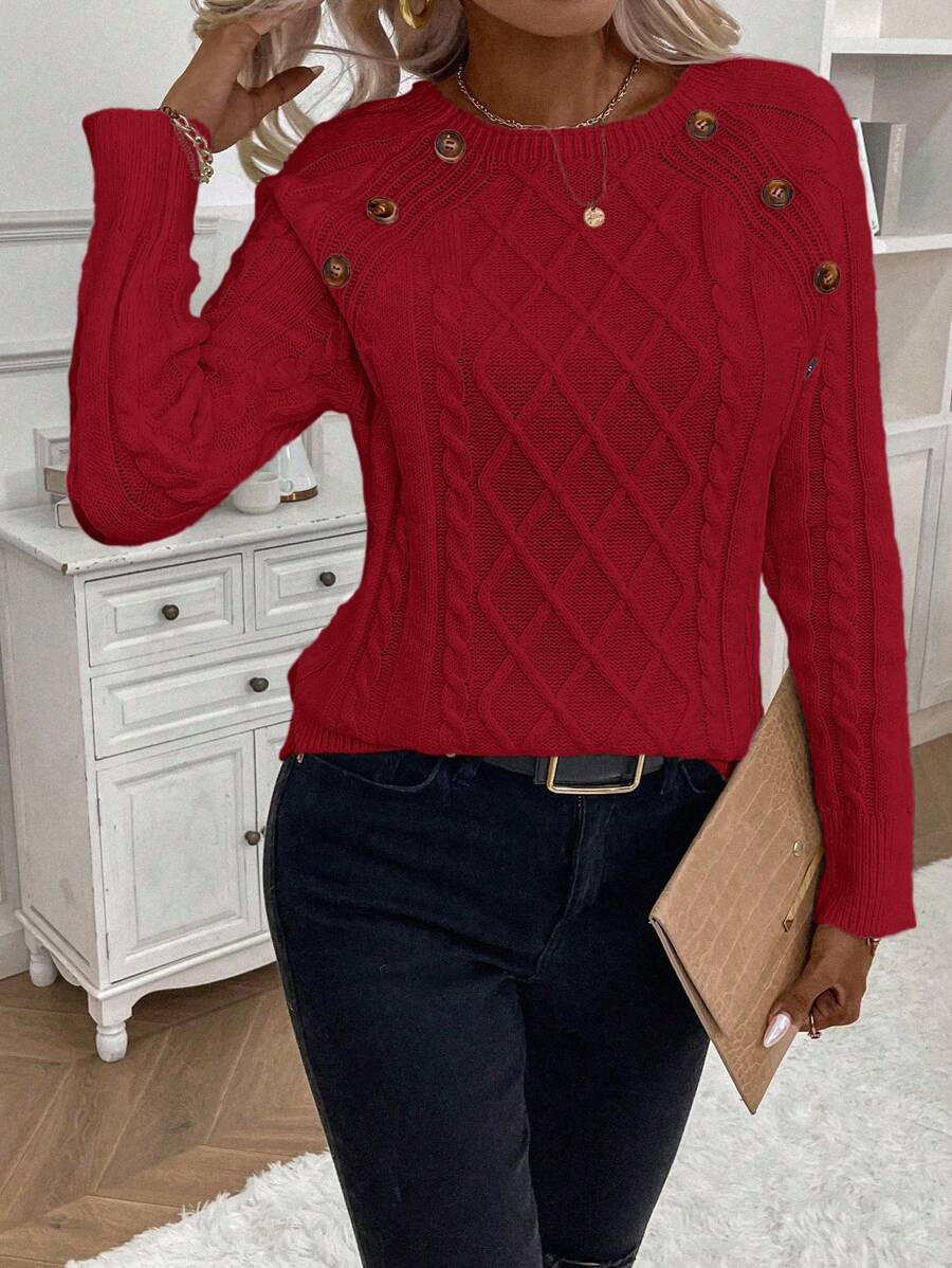 Francisca - Strikket cardigan med knapper