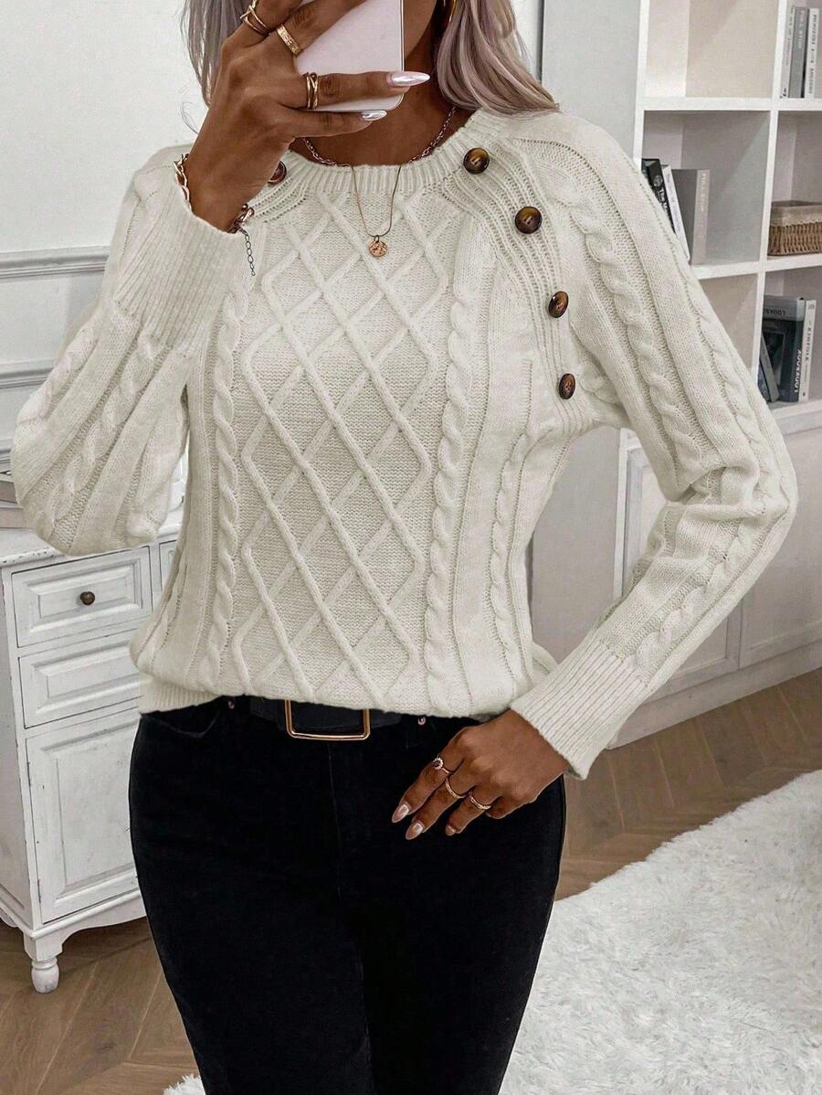 Francisca - Strikket cardigan med knapper