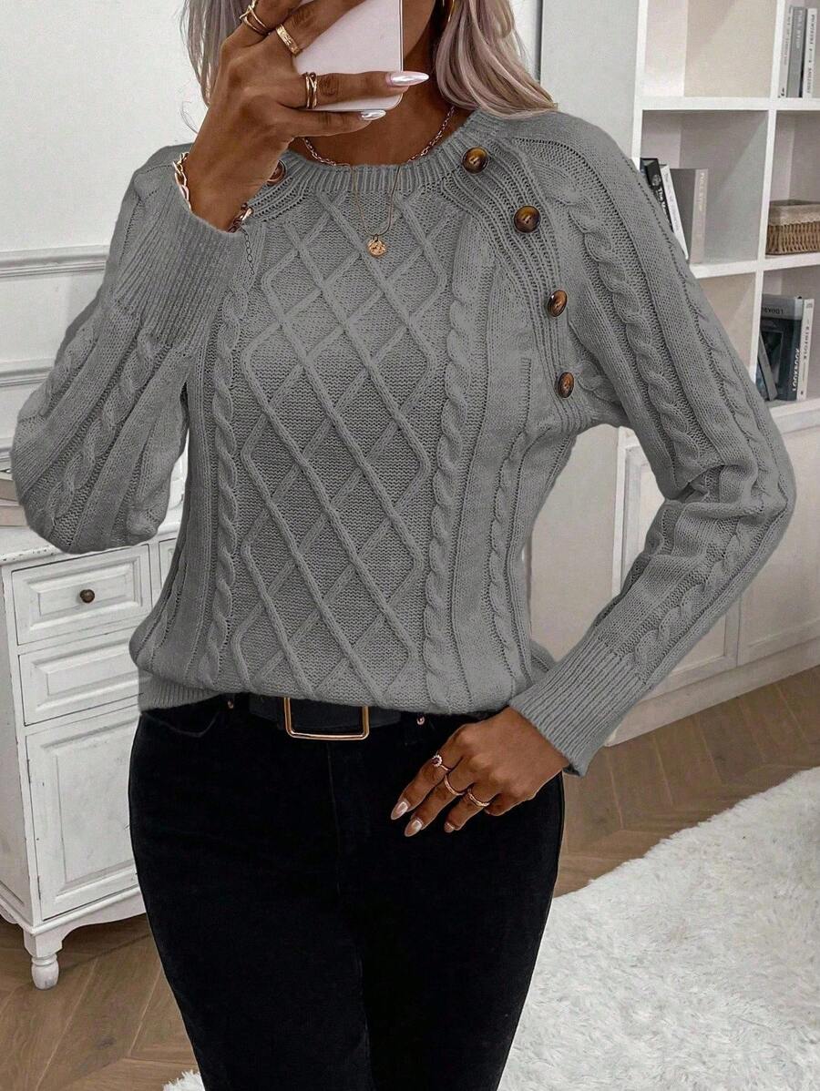 Francisca - Strikket cardigan med knapper
