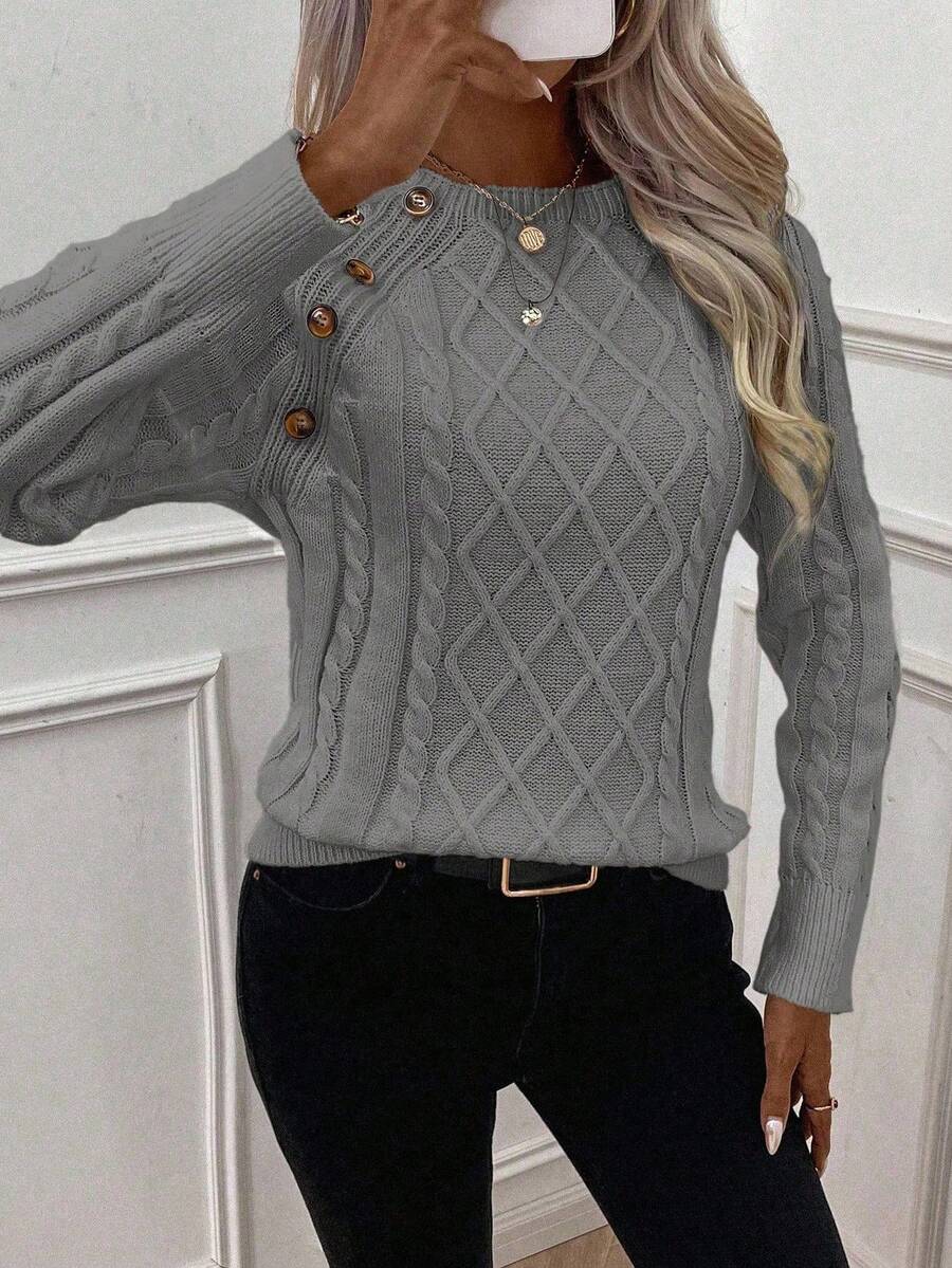 Francisca - Strikket cardigan med knapper
