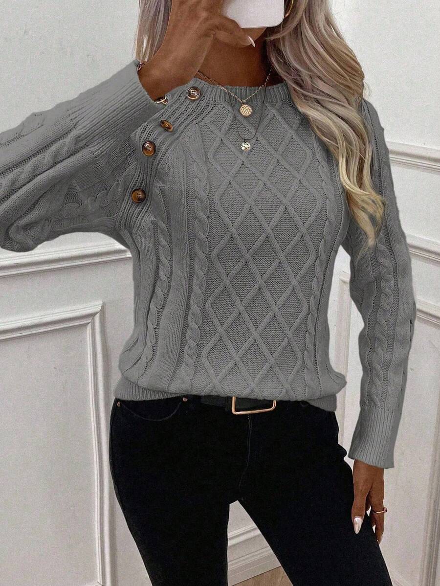 Francisca - Strikket cardigan med knapper