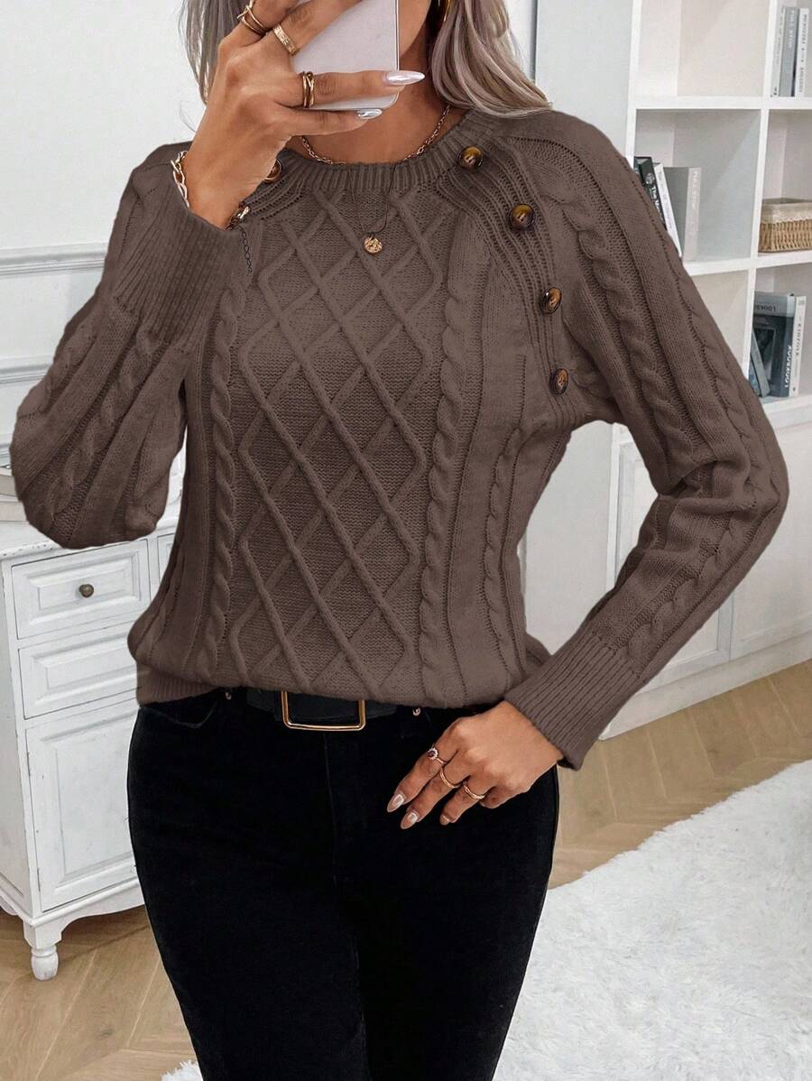 Francisca - Strikket cardigan med knapper