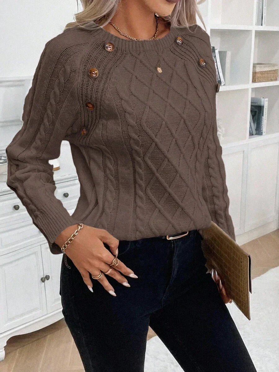 Francisca - Strikket cardigan med knapper