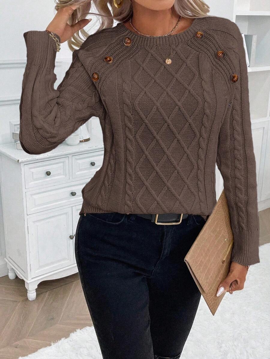 Francisca - Strikket cardigan med knapper