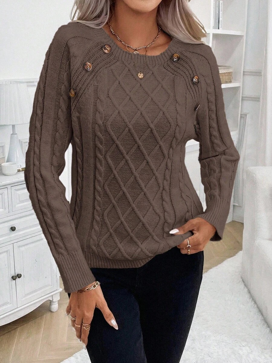 Francisca - Strikket cardigan med knapper