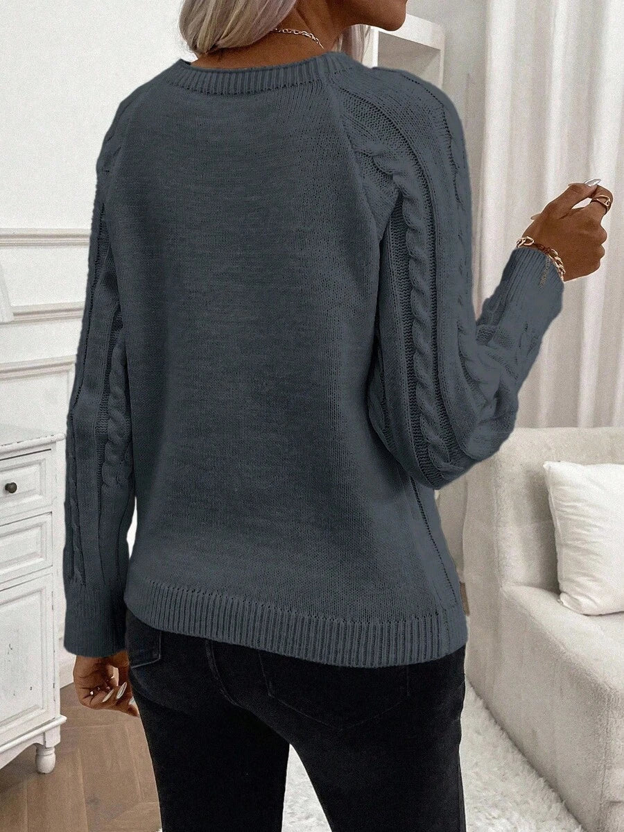 Francisca - Strikket cardigan med knapper
