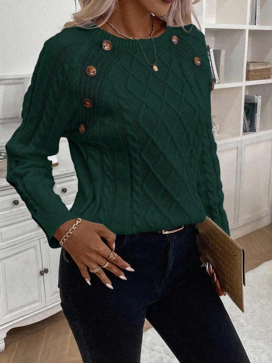 Francisca - Strikket cardigan med knapper