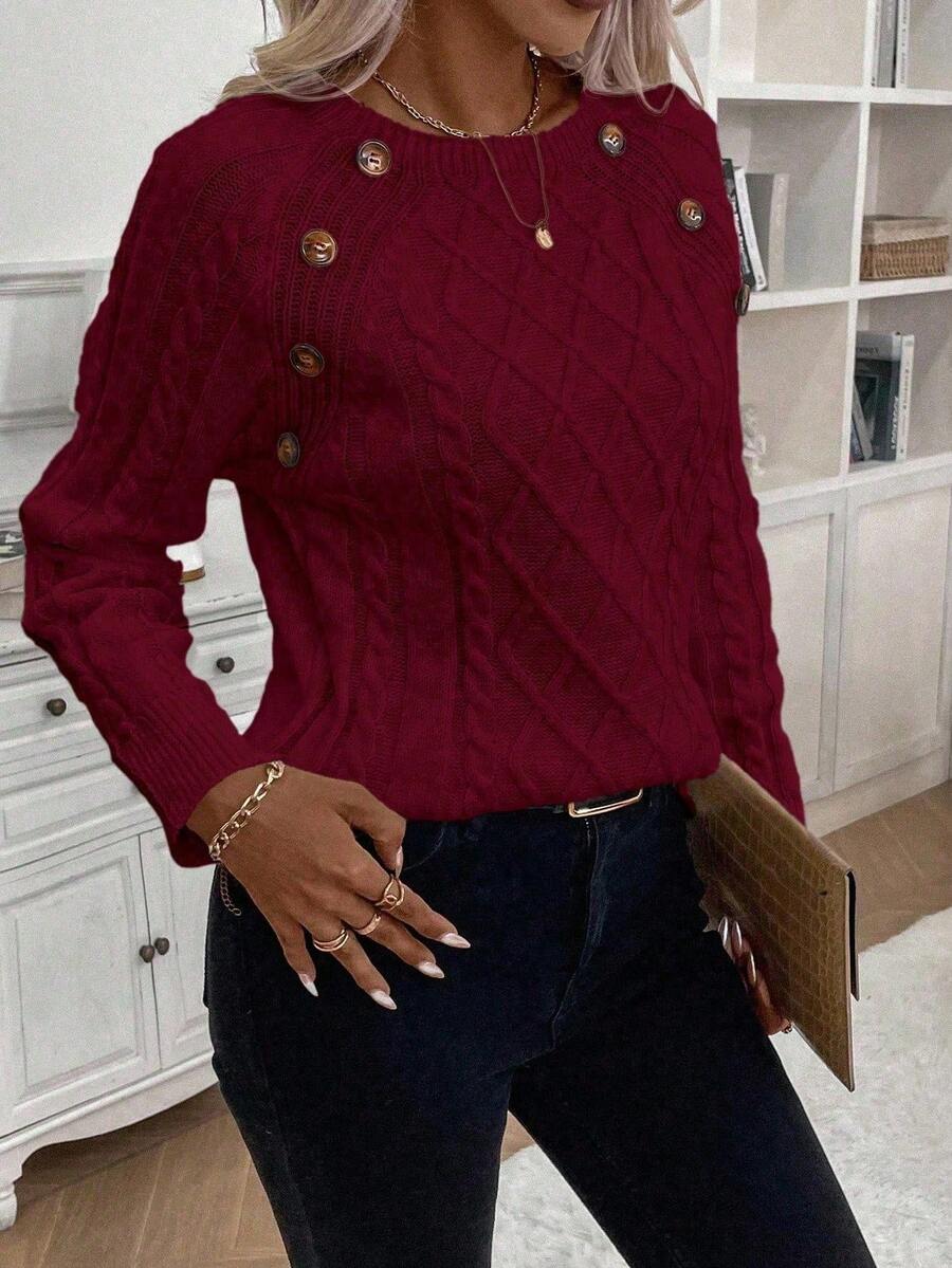 Francisca - Strikket cardigan med knapper
