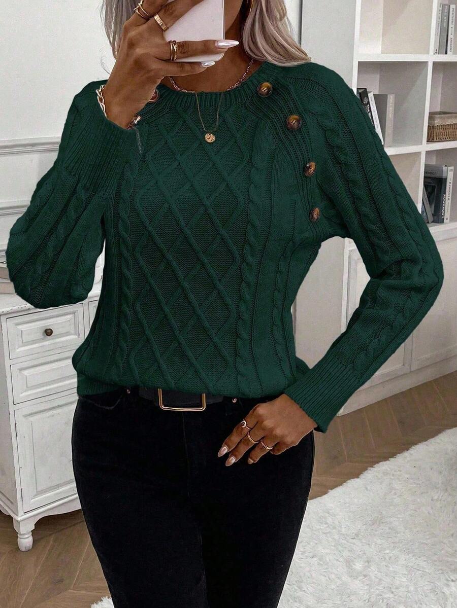 Francisca - Strikket cardigan med knapper