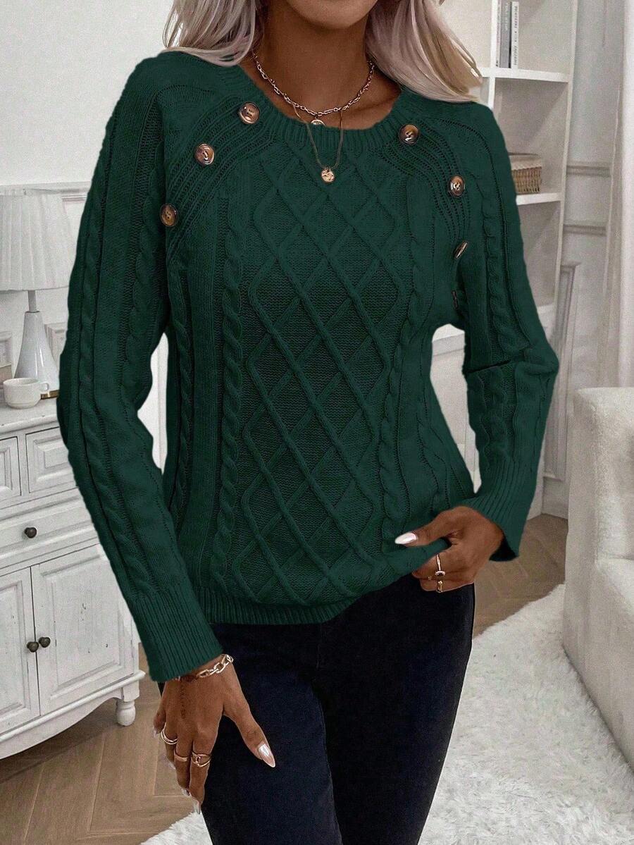 Francisca - Strikket cardigan med knapper