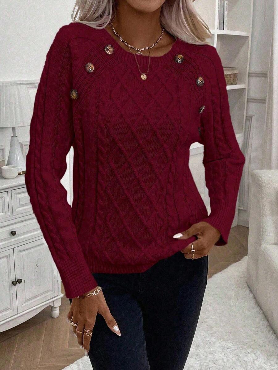 Francisca - Strikket cardigan med knapper