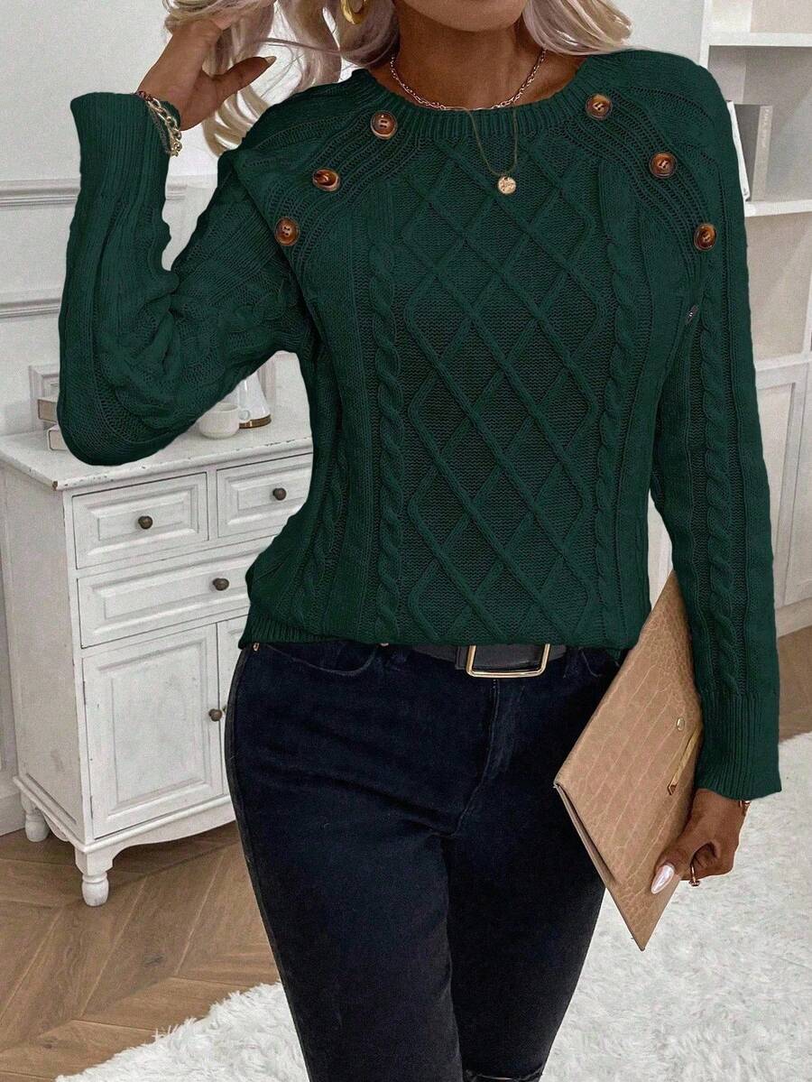 Francisca - Strikket cardigan med knapper