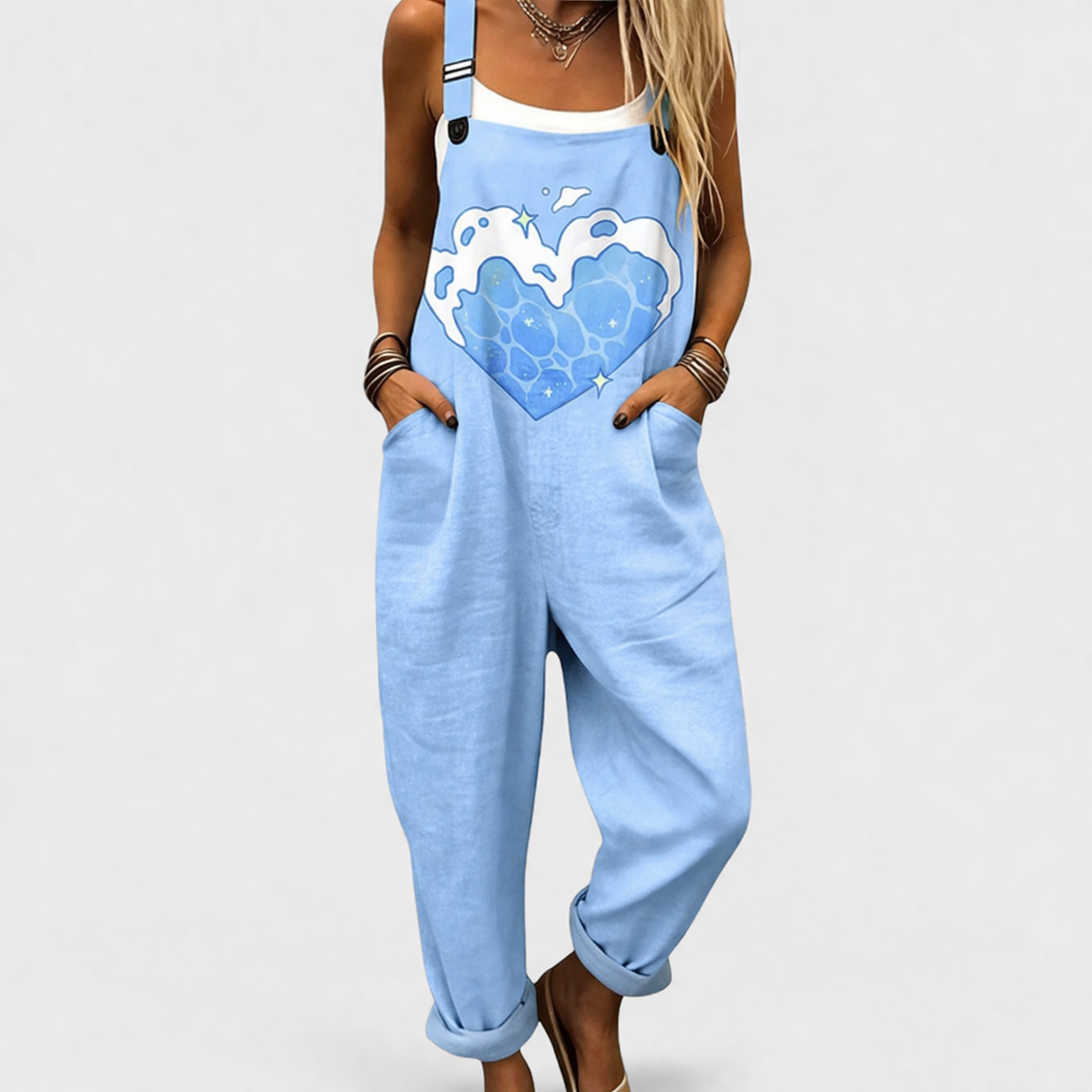 Renata - Komfortabel jumpsuit med print