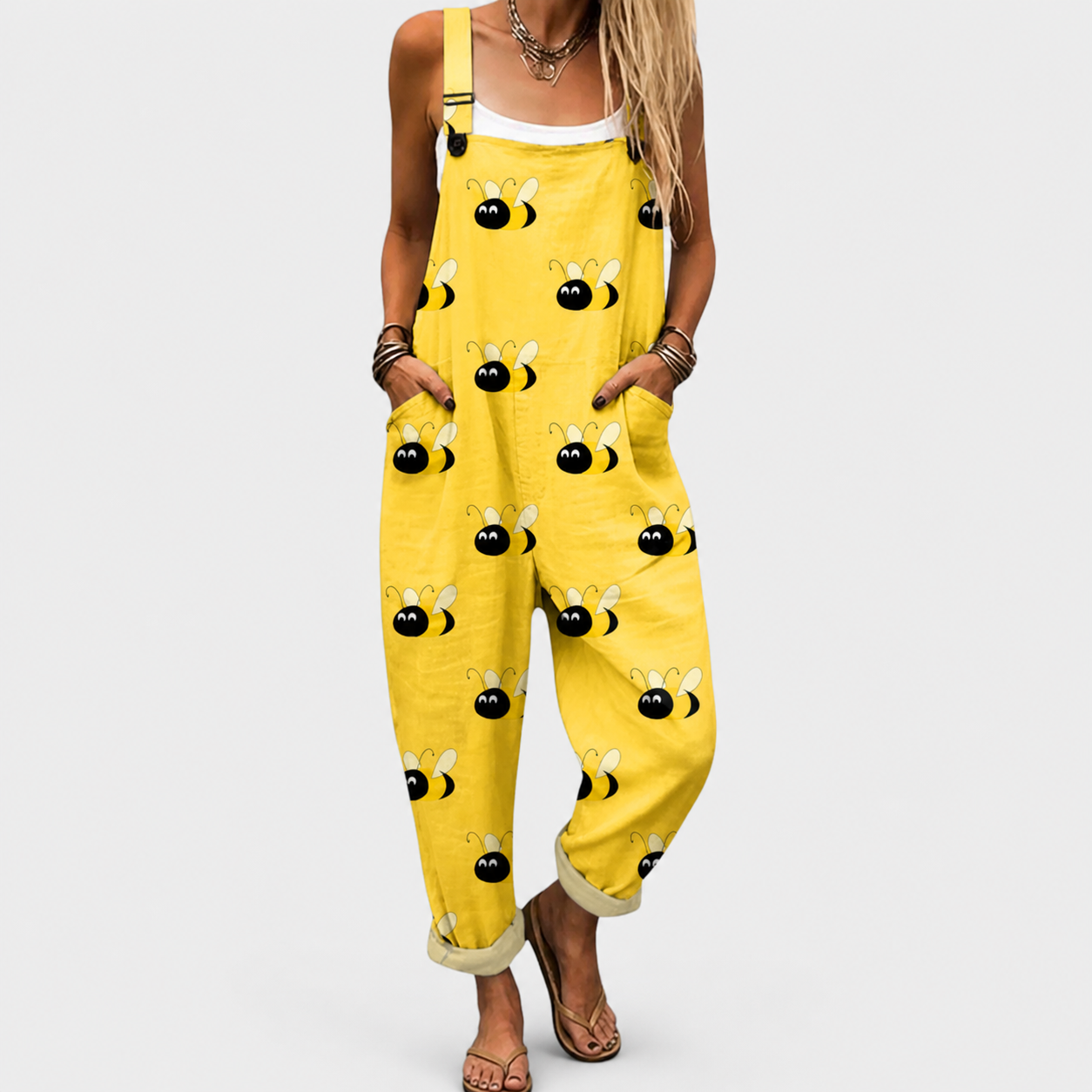 Natália - Komfortabel jumpsuit med print