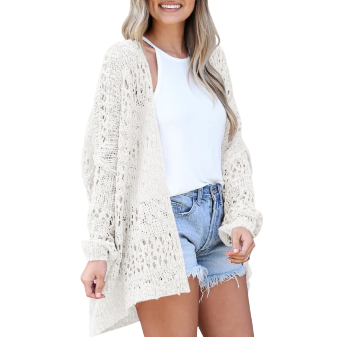 Noemi – Let og Oversize Boho Cardigan til Sommerbrug