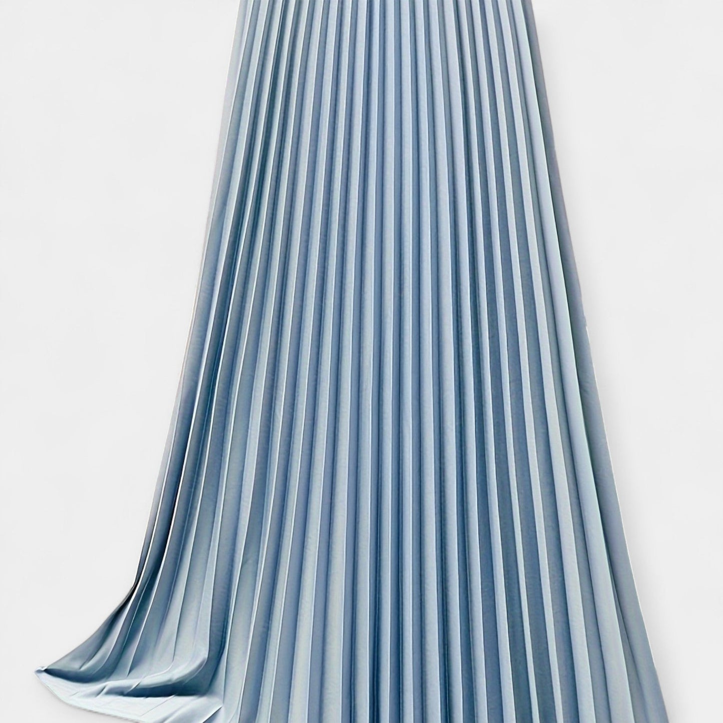 Sandra - Lang Plisseret Satinskirt