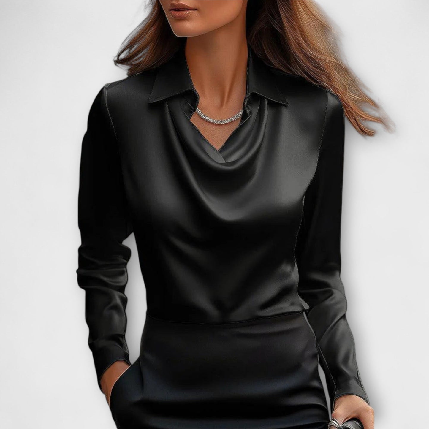 Sofia - Skinnende bluse