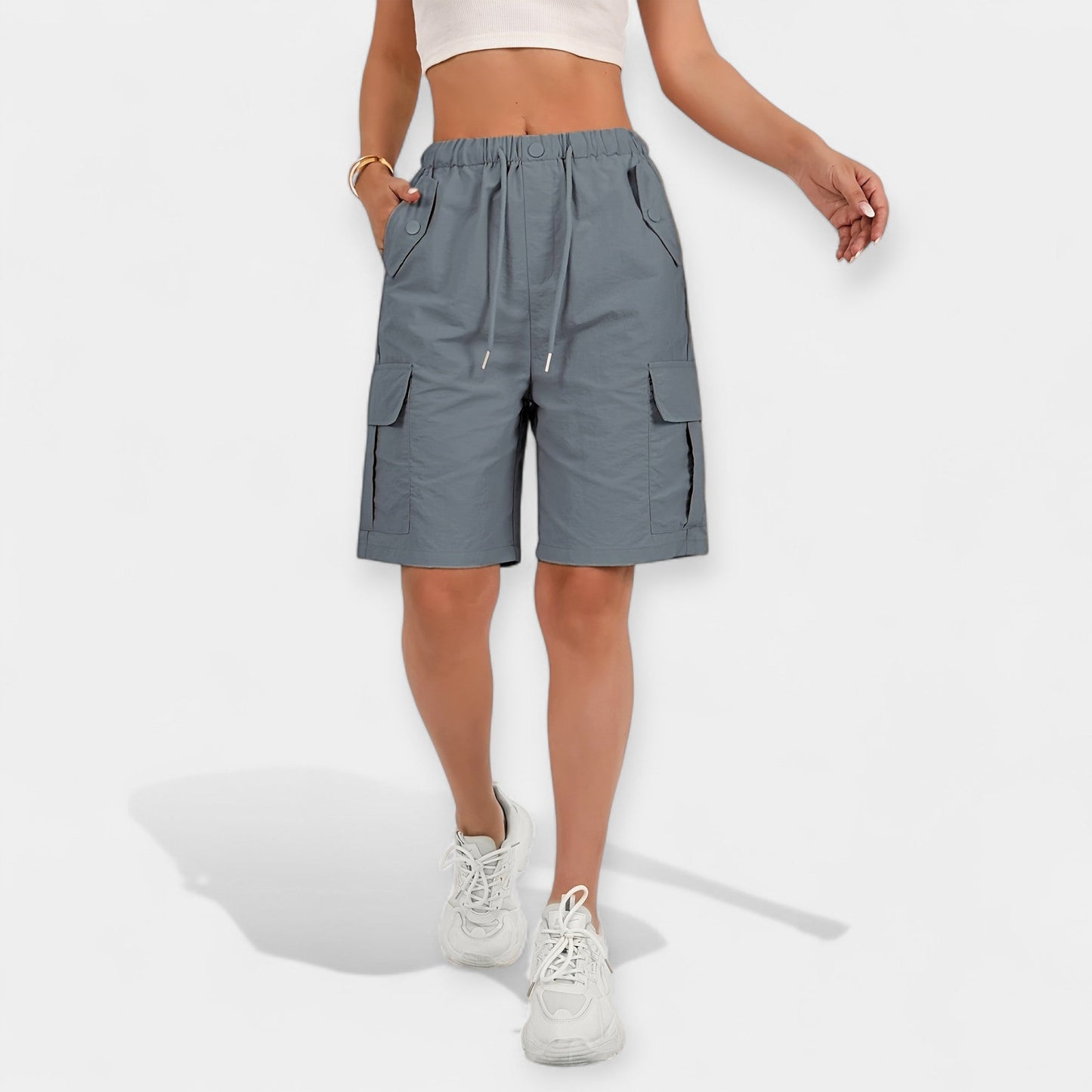 Dame cargo-shorts til sommer