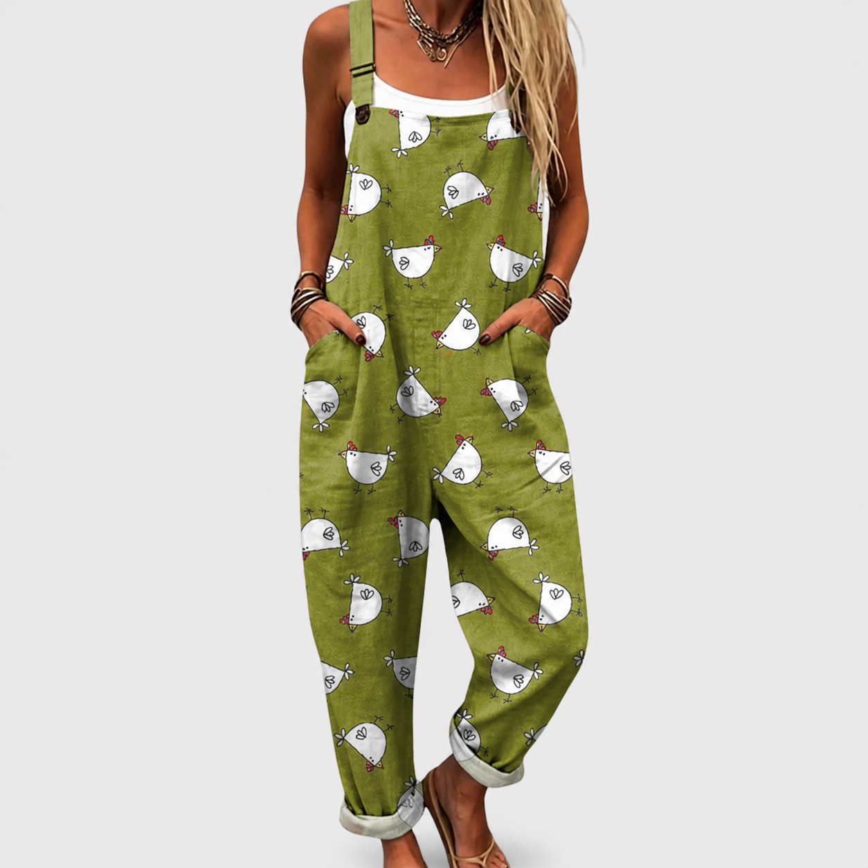 Paula - Komfortabel jumpsuit med print