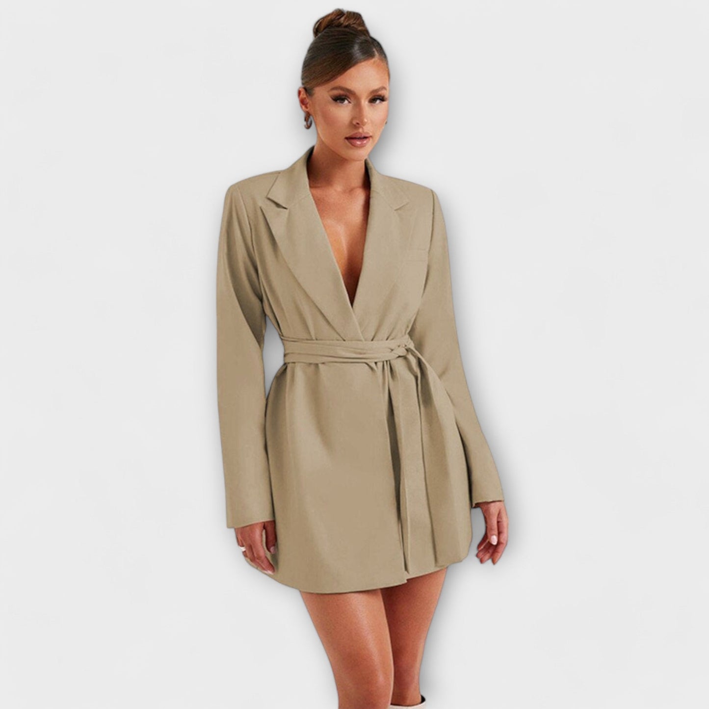 Lola - Kort blazer med V-udskæring