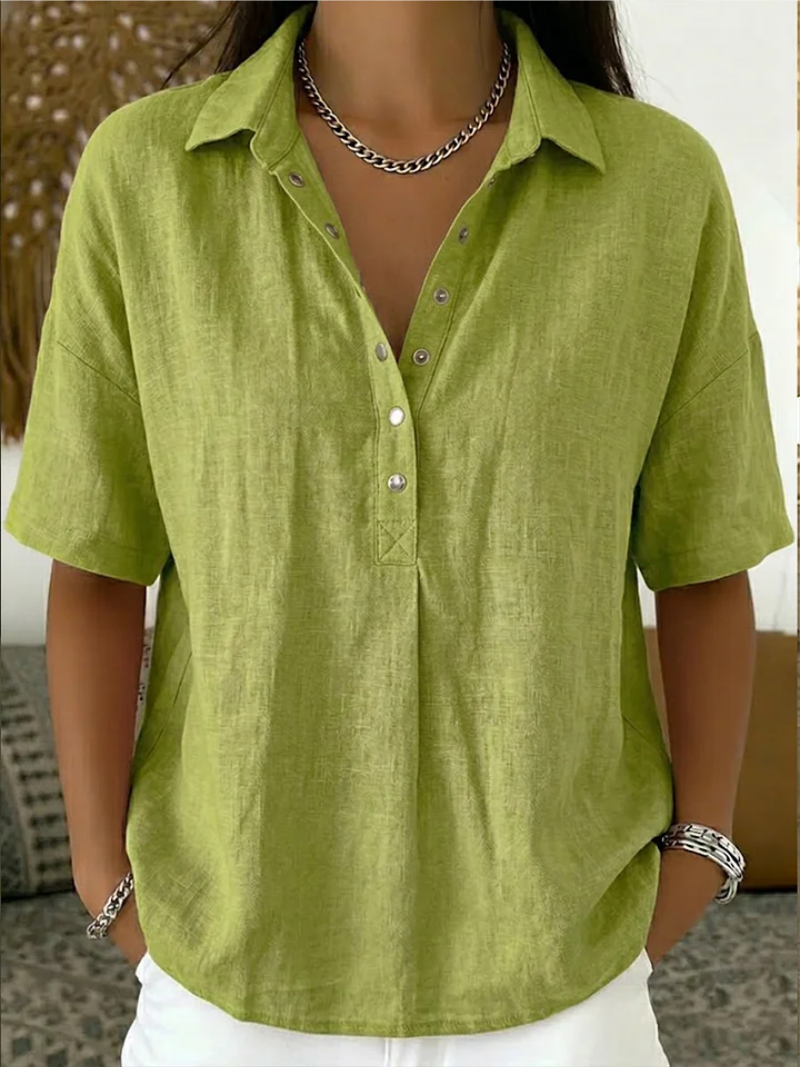 Vanessa | Bluse med raffineret krave