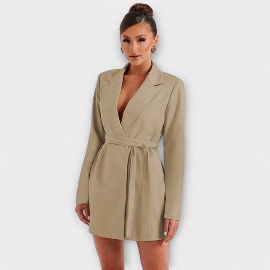 Lola - Kort blazer med V-udskæring