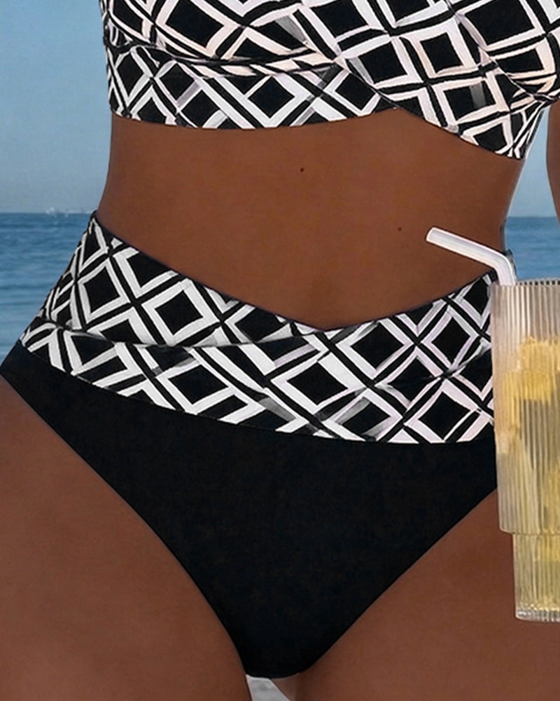 Aurora - Bikini med diamantmønster