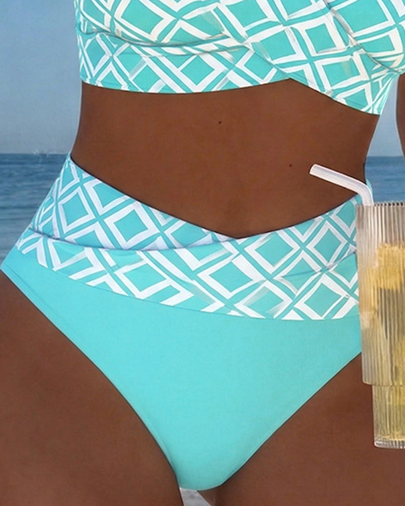 Aurora - Bikini med diamantmønster