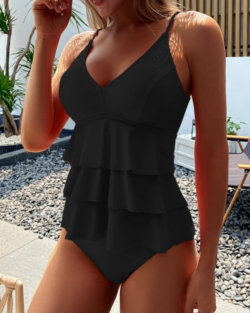 Madalena - Elegant badedragt med stilfulde blonder