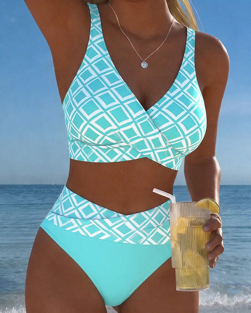 Aurora - Bikini med diamantmønster