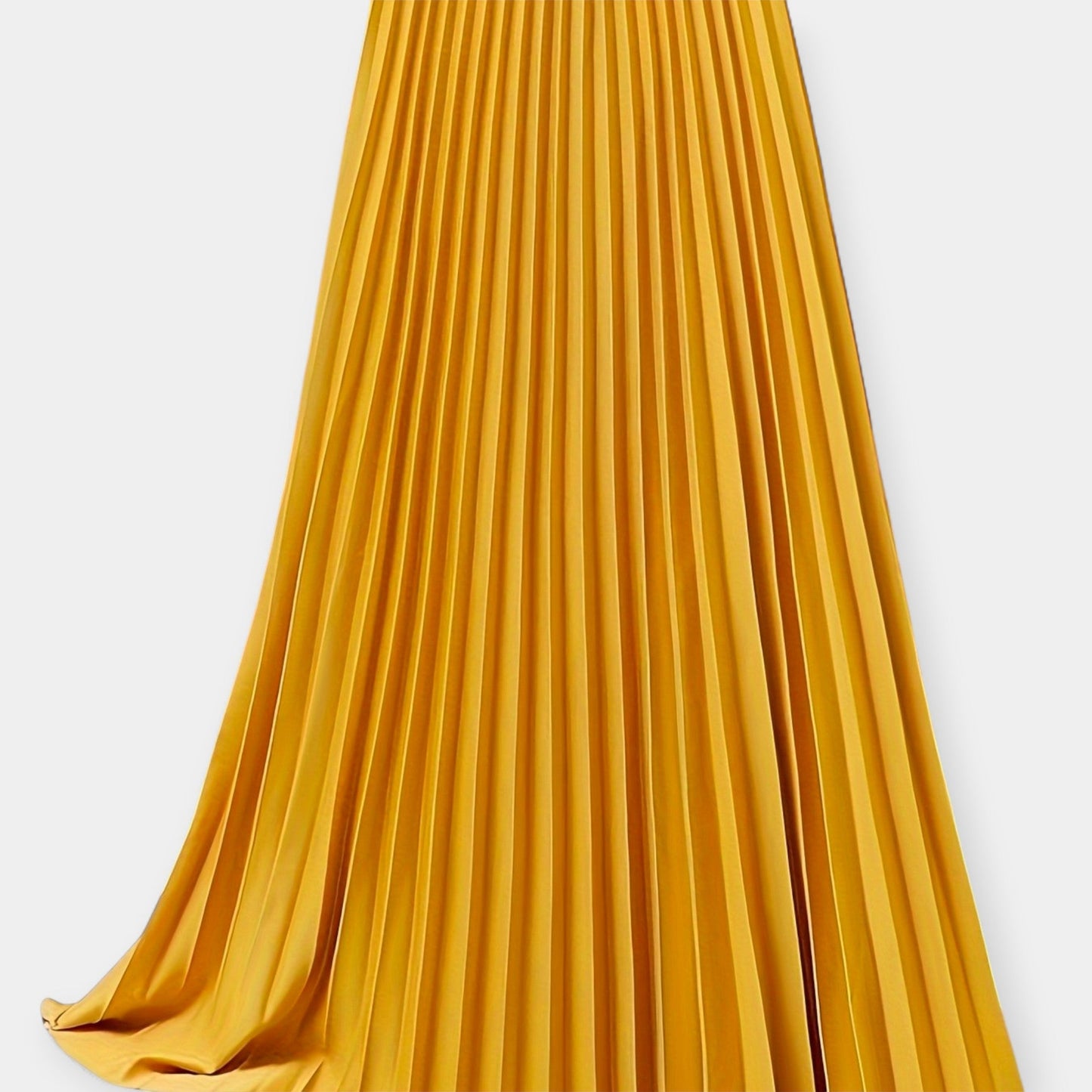 Sandra - Lang Plisseret Satinskirt
