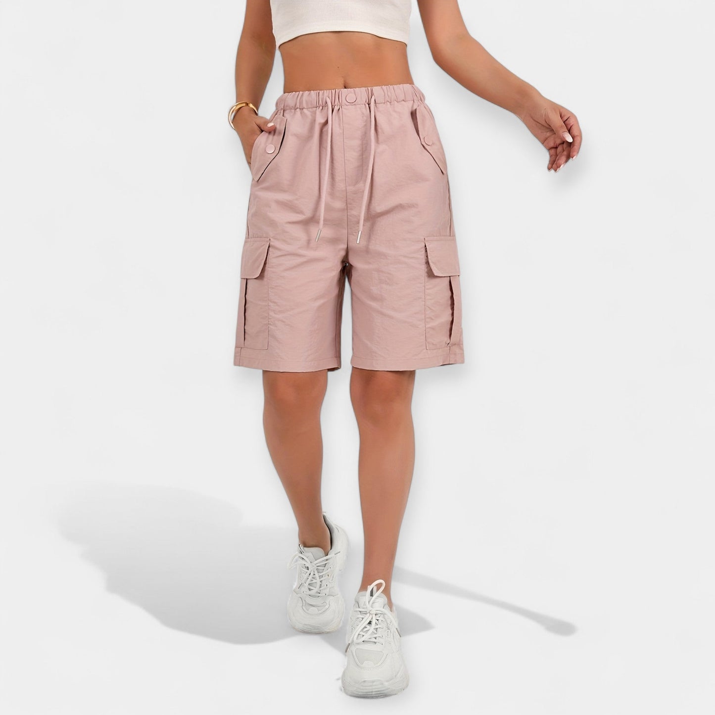 Dame cargo-shorts til sommer