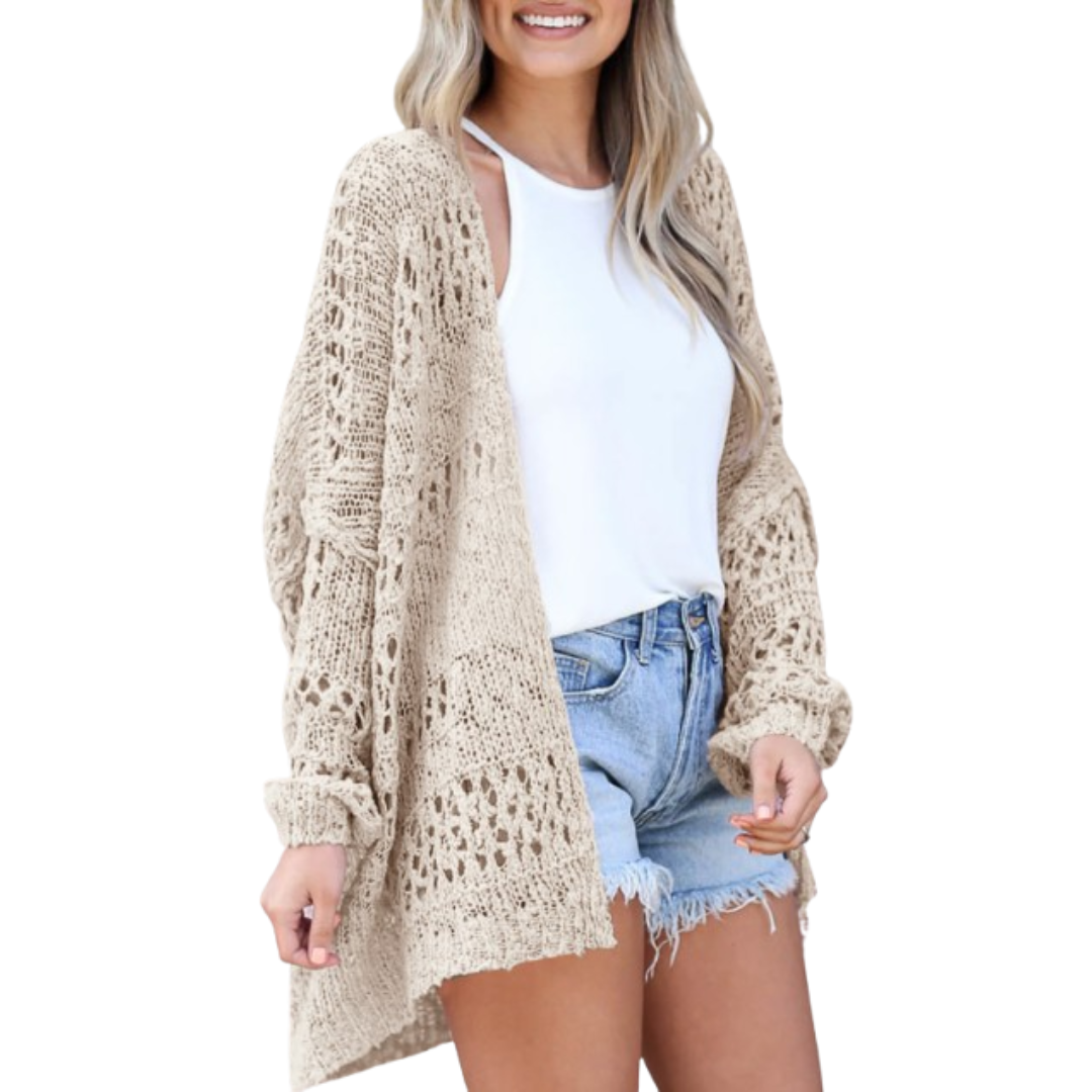 Noemi – Let og Oversize Boho Cardigan til Sommerbrug