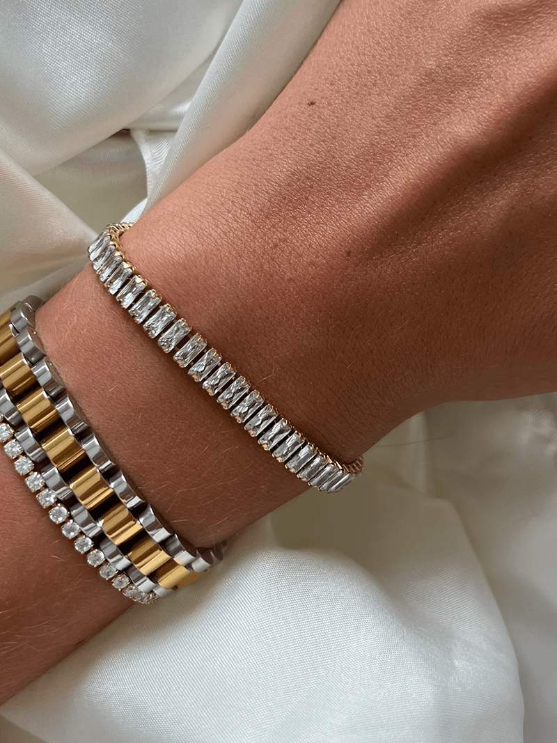 Baguette Rivière-armbånd
