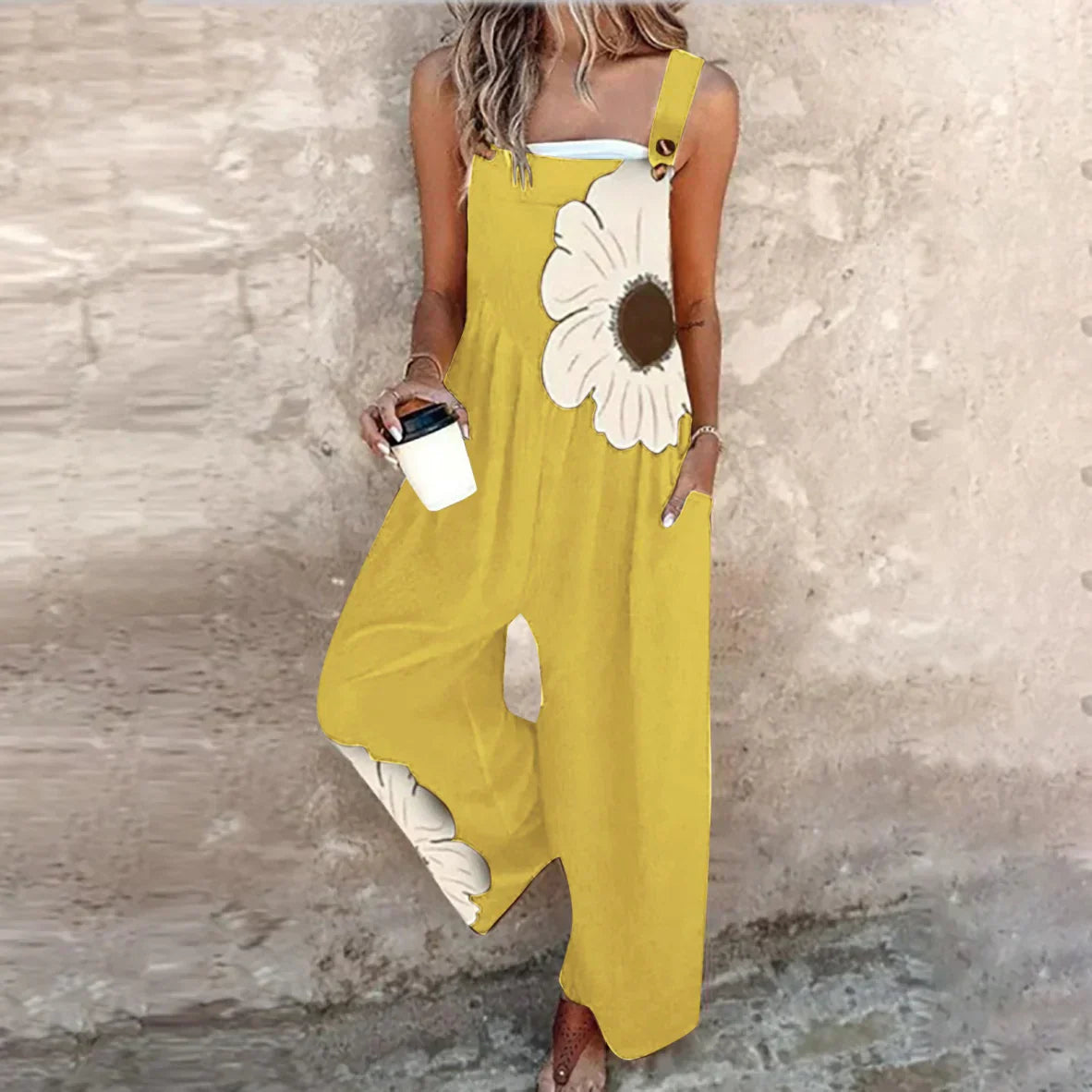 Joana - Behagelig jumpsuit med print