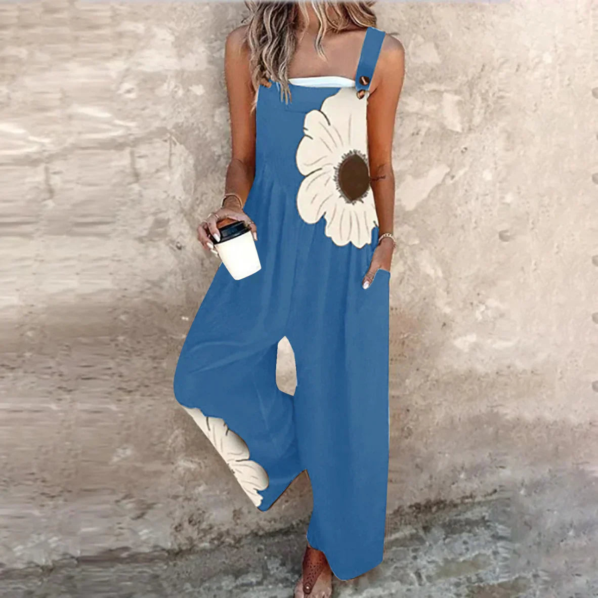 Joana - Behagelig jumpsuit med print