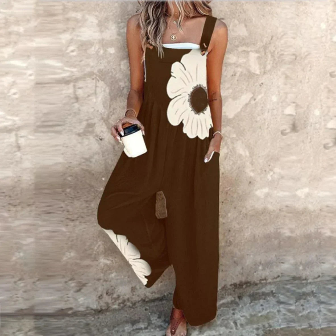 Joana - Behagelig jumpsuit med print