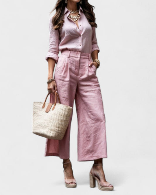 Isadora - Rosa casual chic look